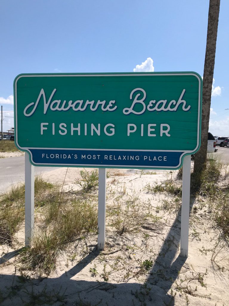 navarre-beach-pier-signage